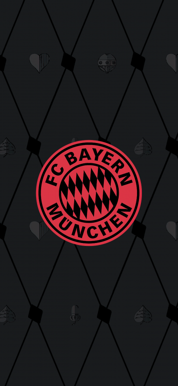 FC Bayern Munich, Dark background, 5K, Football club, Logo