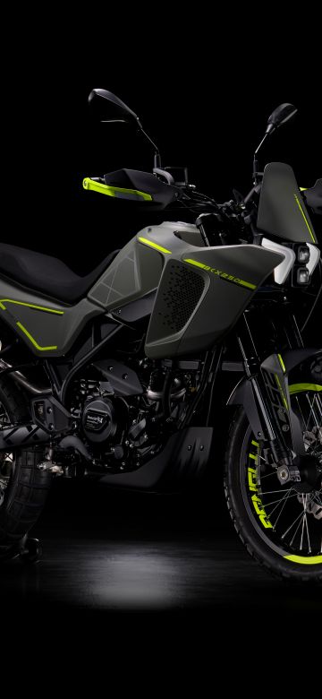 Benelli BKX 250, Adventure motorcycles, 5K, Black background, 8K