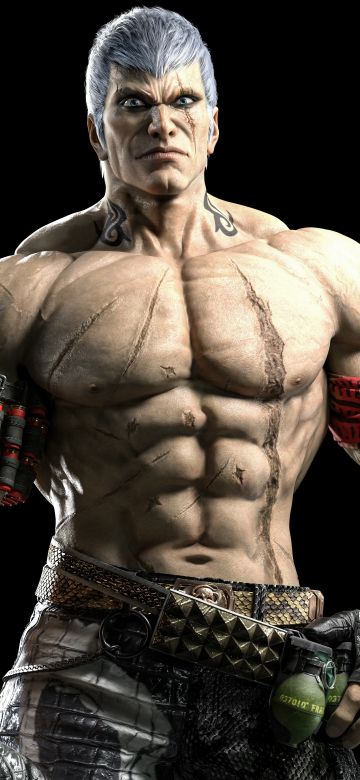 Bryan Fury, Tekken 8, Black background, AMOLED, 5K, 8K