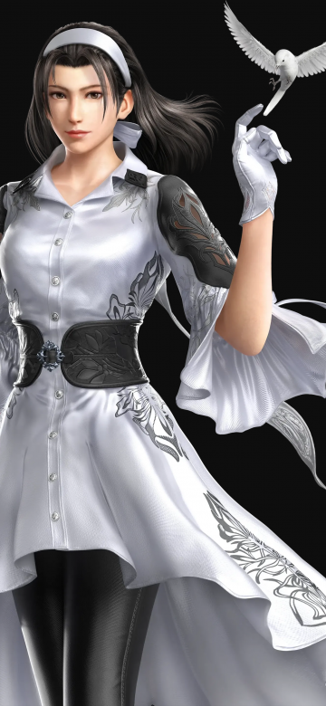 Jun Kazama, Tekken 8, 5K, AMOLED, Black background, Female character