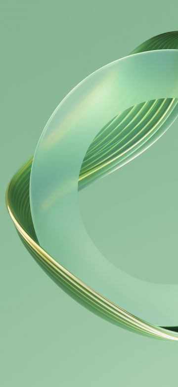 Green abstract, Aesthetic, Circle, Smooth, Emerald