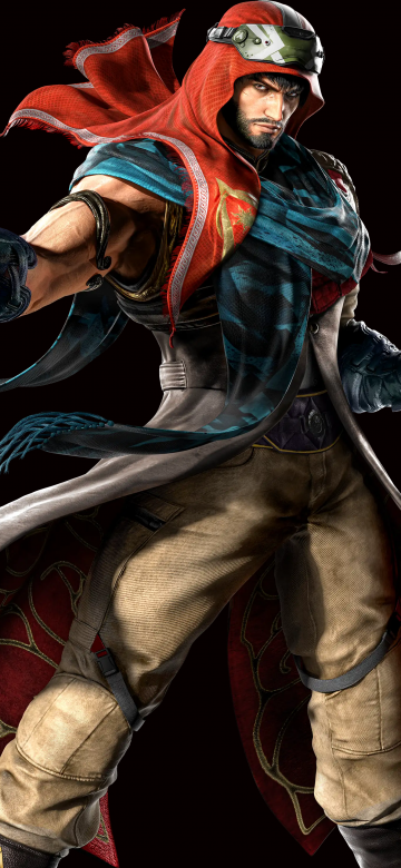 Shaheen, Tekken 8, Black background, 5K, AMOLED