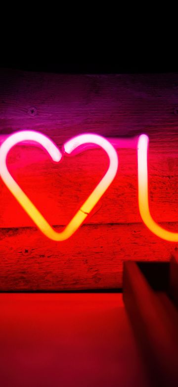 I Love You, Neon sign, Dark background, 5K, 8K