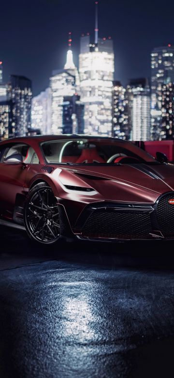 Bugatti Divo, New York City, 5K, Night City