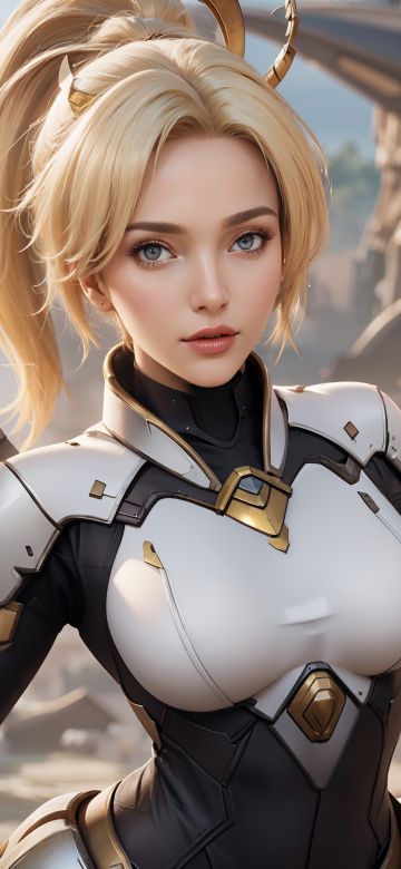 Mercy, AI art, Overwatch 2, 5K