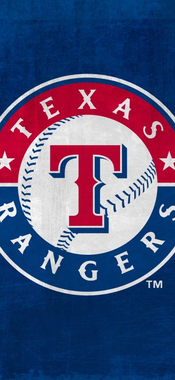 Texas Rangers, Baseball team, Major League Baseball (MLB), 5K, Blue background