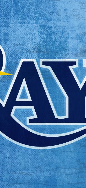 Tampa Bay Rays, Baseball team, Major League Baseball (MLB), 5K, Blue background