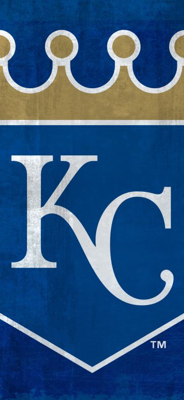 Kansas City Royals, Baseball team, Major League Baseball (MLB), 5K, Blue background