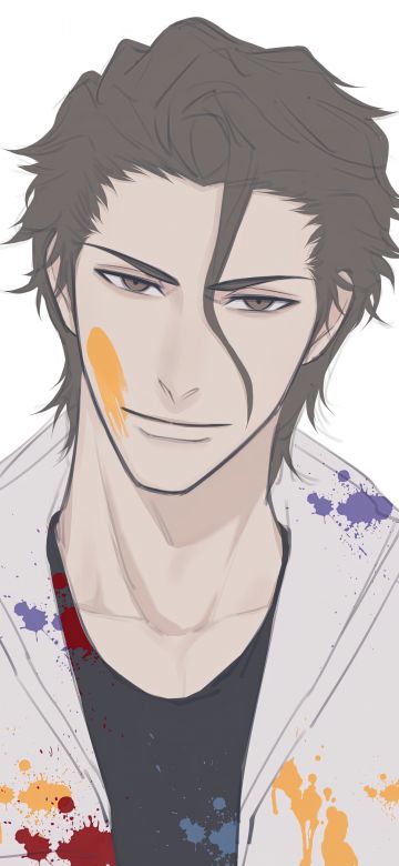 Sosuke Aizen, 5K, Bleach, Minimalist, Soul Reaper