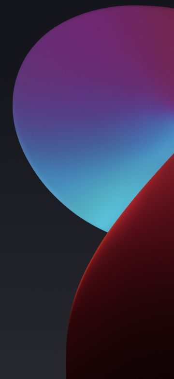 iPadOS, Red, Dark abstract