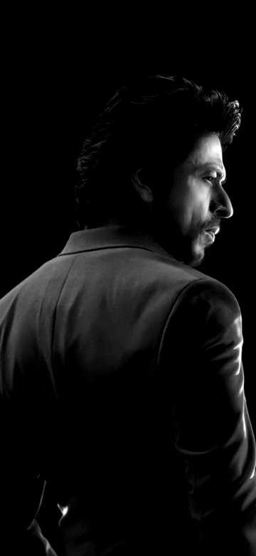 Shah Rukh Khan, 8K, Black background, 5K, AMOLED, Bollywood actor