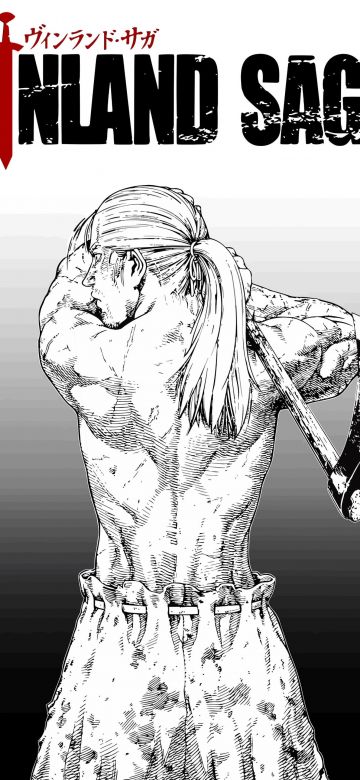 Vinland Saga, 5K, Black and White, Thorfinn