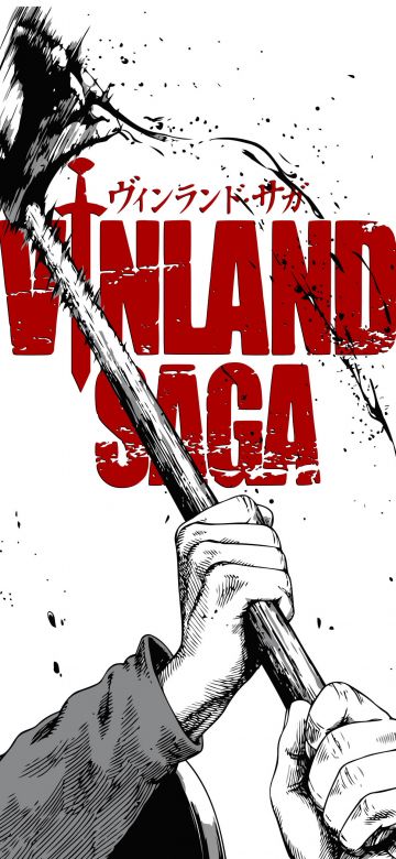 Vinland Saga, Minimalist, 5K, Black and White, White background, Thorfinn