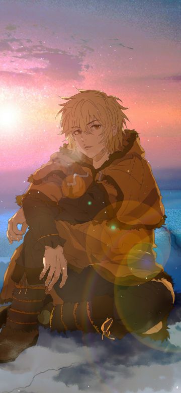 Thorfinn, 5K, Vinland Saga, Anime series, Sunset