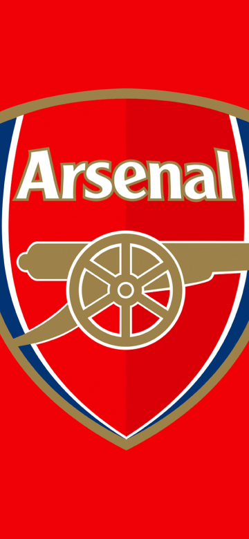 Arsenal FC, 8K, Minimalist, Red background, Logo