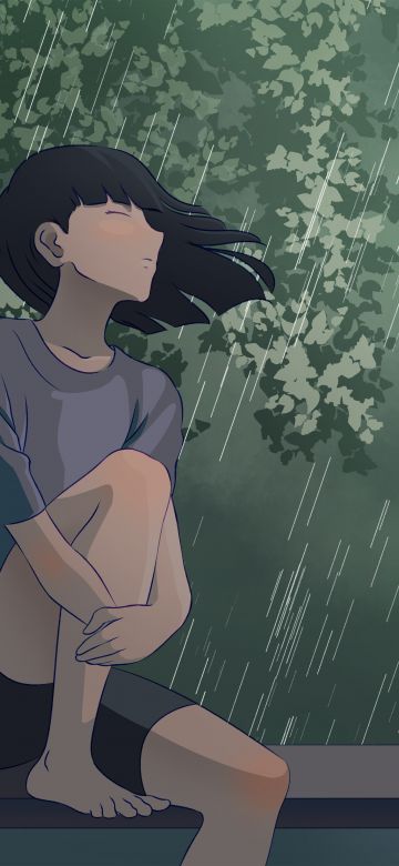 Lofi girl, Raining, 5K