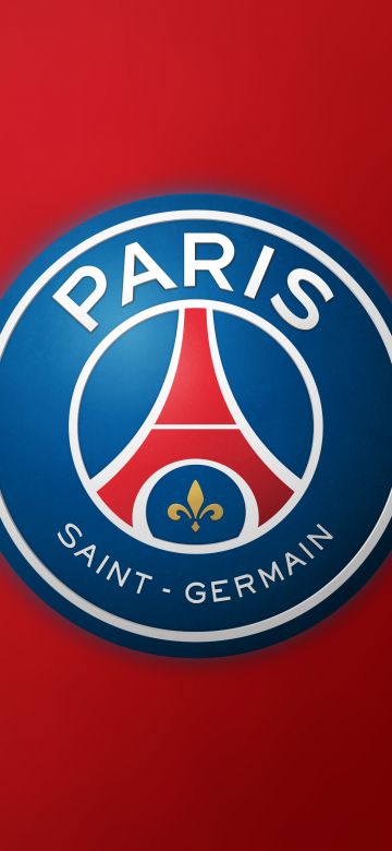 Paris Saint-Germain, Red background, 5K, Football club