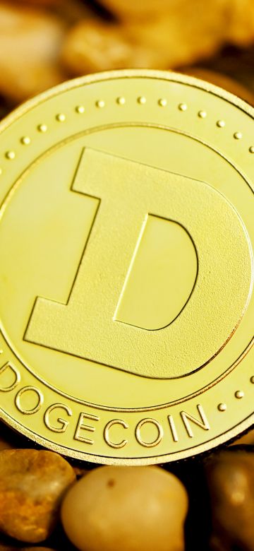 Golden, Dogecoin, 5K, Cryptocurrency, 8K, Gold coins