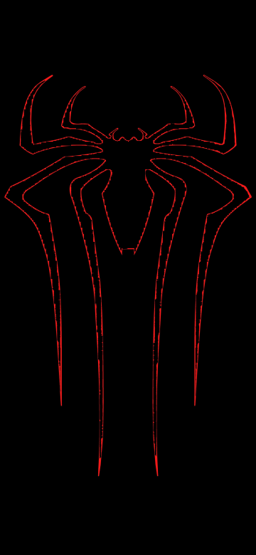 Spider-Man, 10K, Logo, AMOLED, Black background, 5K, 8K