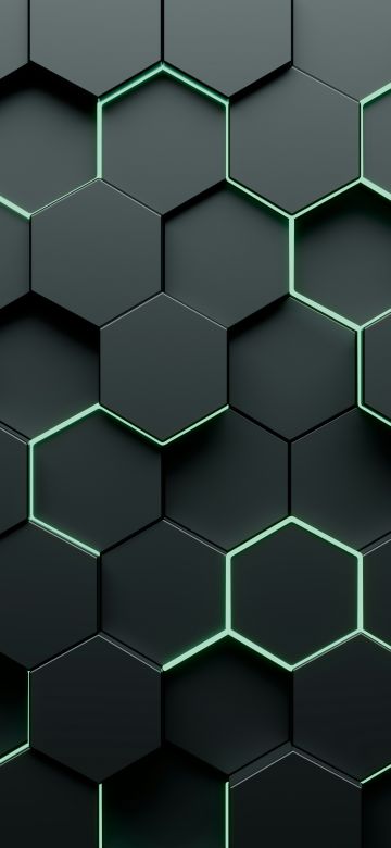 Honeycomb, Hexagons, Dark abstract, 3D background, Dark background, 5K, 8K, 10K