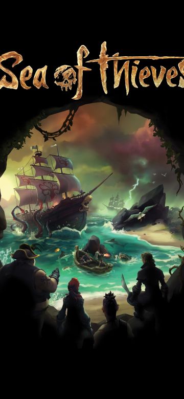 Sea of Thieves, 8K, PC Games, Xbox One, Xbox Series X and Series S, 5K, Black background