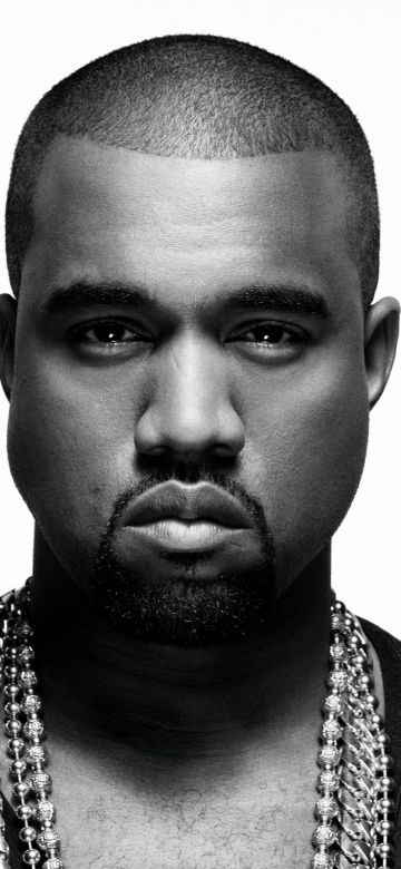 Kanye West, Monochrome, 5K, American rapper, Black and White