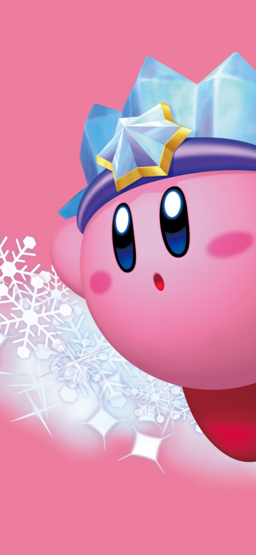 Kirby, Pink background, 5K