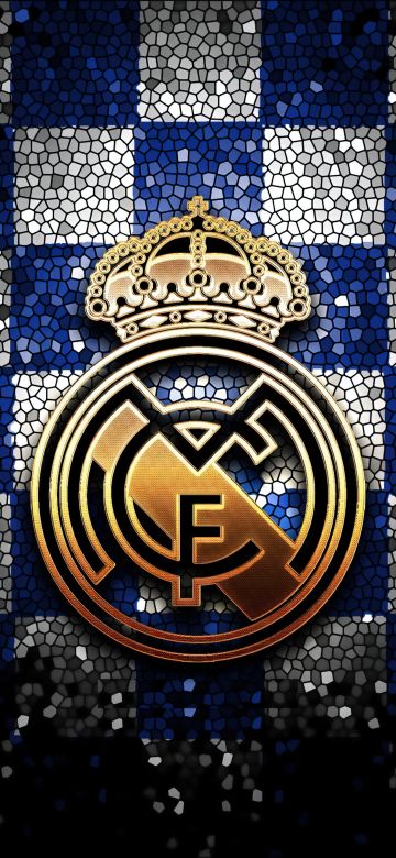 Real Madrid CF, Mosaic, 5K, Logo, Spanish, Football club