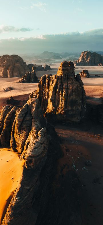 Sandstone plateau, Hisma Desert, NEOM, Saudi Arabia, 5K