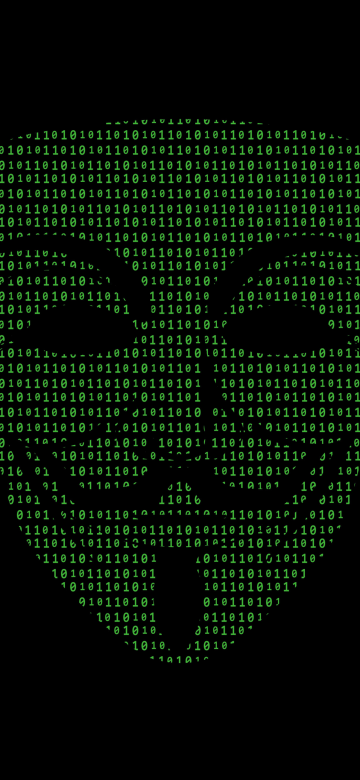 Anonymous, Binary, Bits, 5K, Hacker, Black background, AMOLED