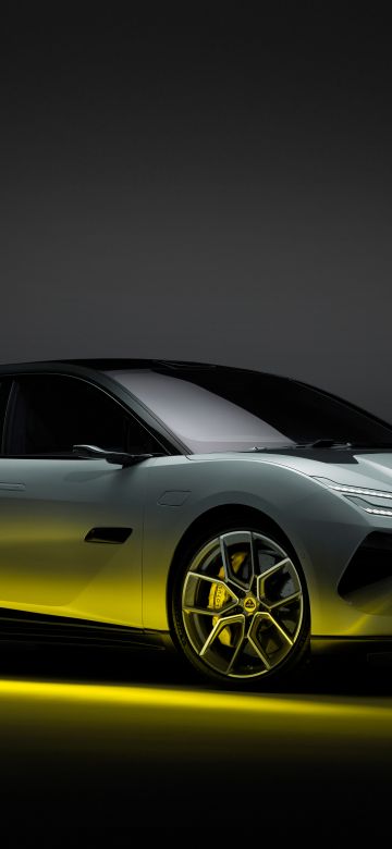 Lotus Emeya, Electric Hypercar, 2024, 5K, 8K, Dark background