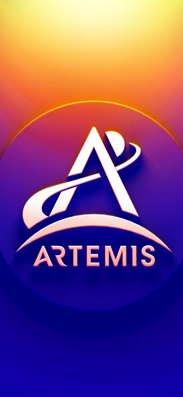 NASA Artemis, Gradient background, 5K