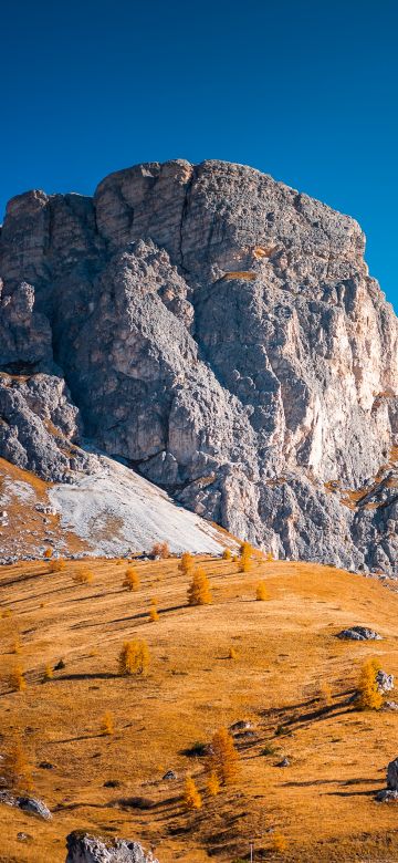 Cliff, Landscape, Autumn, Clear sky, Blue Sky