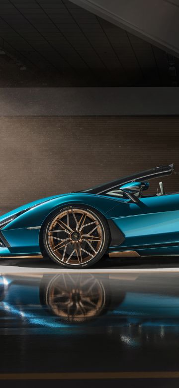 Lamborghini Sián Roadster, Supercars, 2020, 5K, 8K