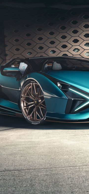 Lamborghini Sián Roadster, Aesthetic, Supercars, 2020, 5K, 8K