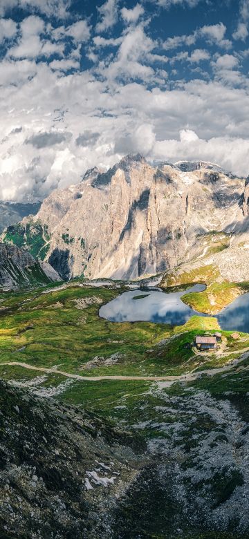 Dolomite mountains, Panorama, Italy, Landscape, 5K, 8K