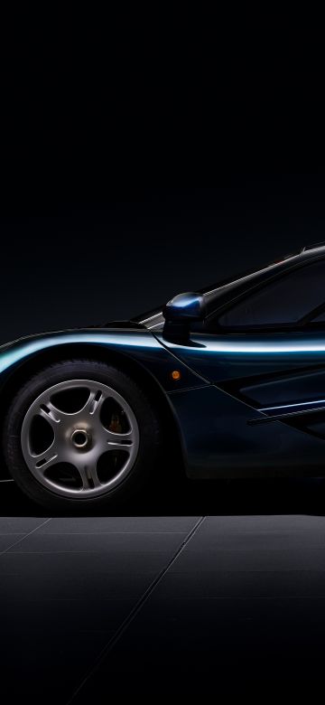 McLaren F1, Sports car, 5K, 8K, Dark background