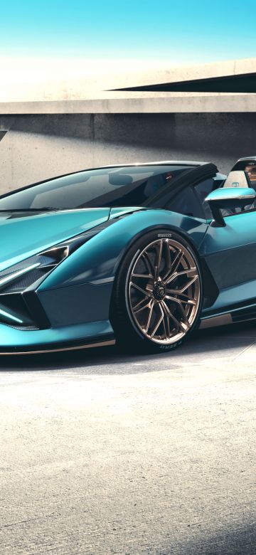 Lamborghini Sián Roadster, 8K, Supercars, 2020, 5K