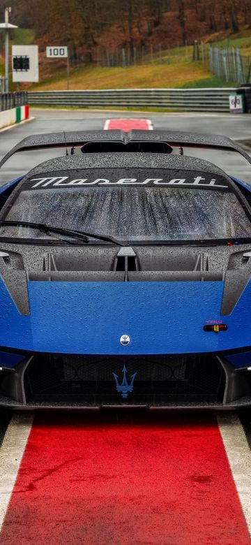 Maserati MCXtrema, 8K, 5K, Race track, Track cars, Rain droplets