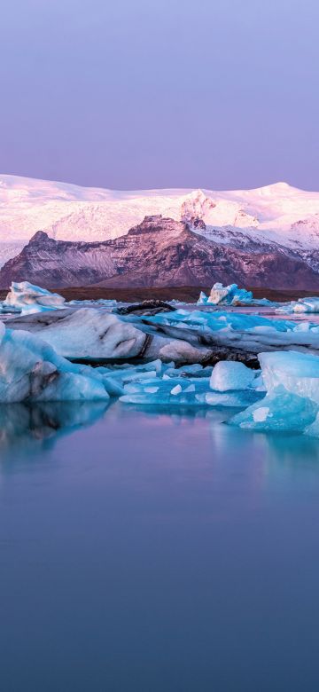 Jokulsarlon Glacier Lagoon, Panorama, Iceland, Ultrawide