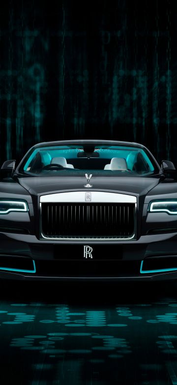 Rolls-Royce Wraith Kryptos Collection, 8K, 2020, 5K, Dark background