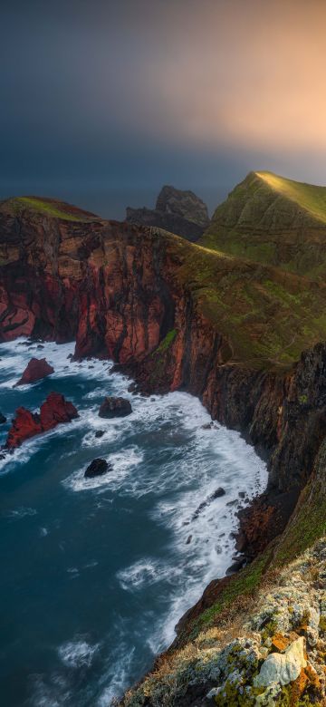 Ponta de São Lourenço, Scenic Spot, Sunset, Cliff, Ocean, Madeira Island, Portugal, 5K, 8K