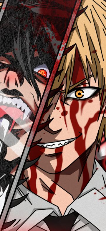 Alucard, Denji, Crossover, Chainsaw Man, 5K, Hellsing