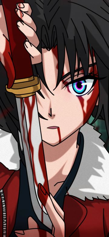 Shiki Ryougi, Kara no Kyoukai, Fate Stay night, 5K, Katana girl