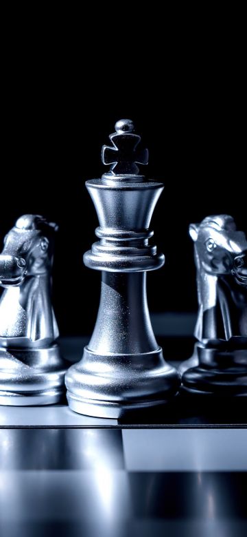 Chessboard, Monochrome, King (Chess), Knight (Chess), Pawn (Chess), Rook (Chess), Bishop (Chess), 5K, Chess pieces