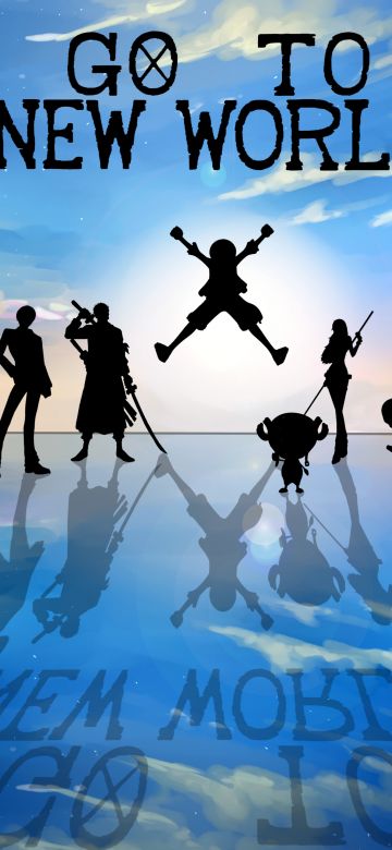 One Piece, Poster, Character art, 5K, Silhouette, Reflection