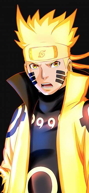 Naruto Uzumaki, Digital render, 5K, Dark background