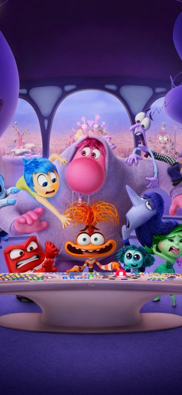 Inside Out 2, Movie poster, Animation movies, Pixar movies, 2024 Movies, Joy (Inside Out), Sadness (Inside Out), Anger (Inside Out), Fear (Inside Out), Disgust (Inside Out), Anxiety (Inside Out), Embarrassment, Envy