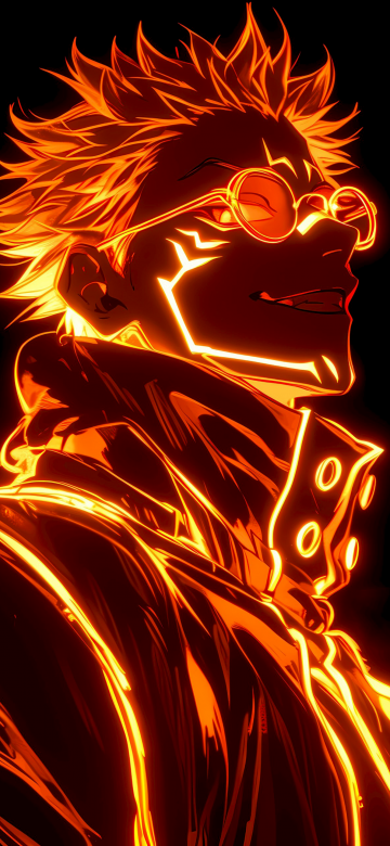 Sukuna, Dope, AMOLED, Jujutsu Kaisen, 5K, Black background