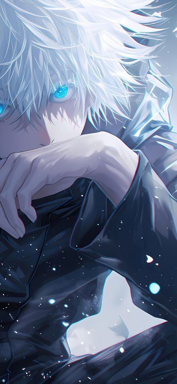 Satoru Gojo, Blue eyes, AI art, Jujutsu Kaisen, 5K